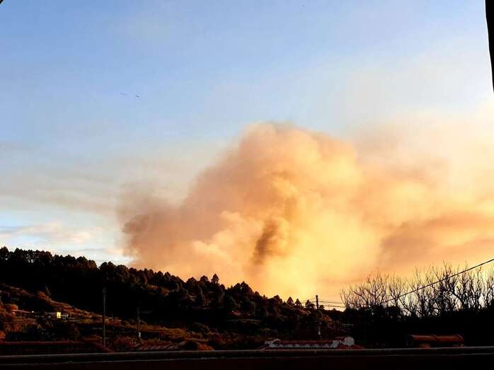 Imagen del incendio de La Palma/TA.